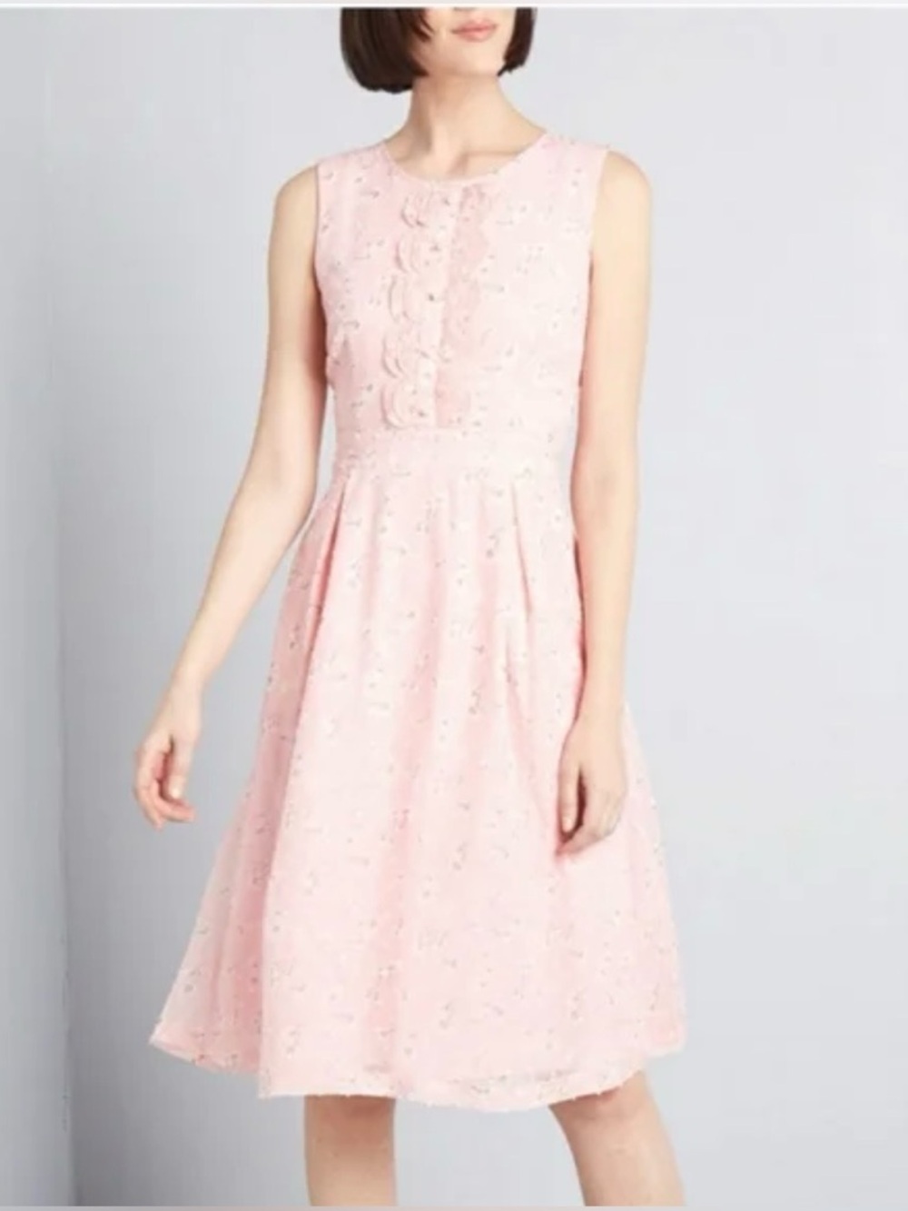 ModCloth Effortless Flashback Pink Fit &‎ Flare Retro Inspired Dress Size 3X